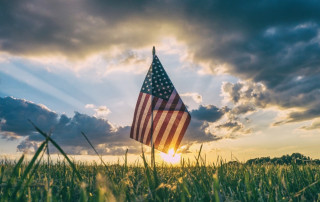 Organic food and farming - US flag on grass. Attribution: Pexel, Pixabay